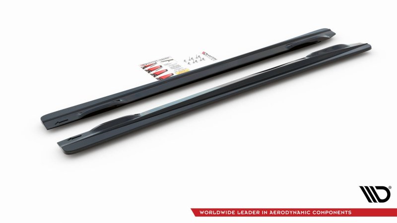 Maxton Seitenschweller Ansatz für Mazda CX-3 schwarz Hochglanz MA-CX-3-1-SD1-G