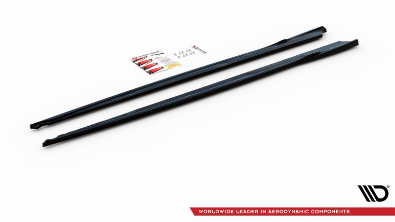 Maxton Seitenschweller Ansatz für V.3 für Toyota Supra Mk5 schwarz Hochglanz TO-SU-5-SD3-G