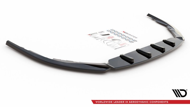 Maxton Front Ansatz V.2 für Toyota Avensis Mk3 Facelift schwarz Hochglanz TO-AV-3F2-FD2-G