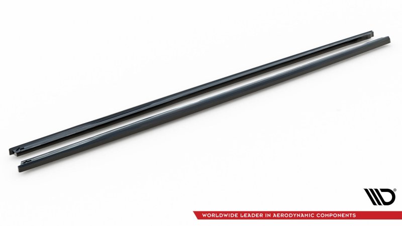 Maxton Seitenschweller Ansatz VW Multivan T7 schwarz Hochglanz VW-MU-T7-SD1-G