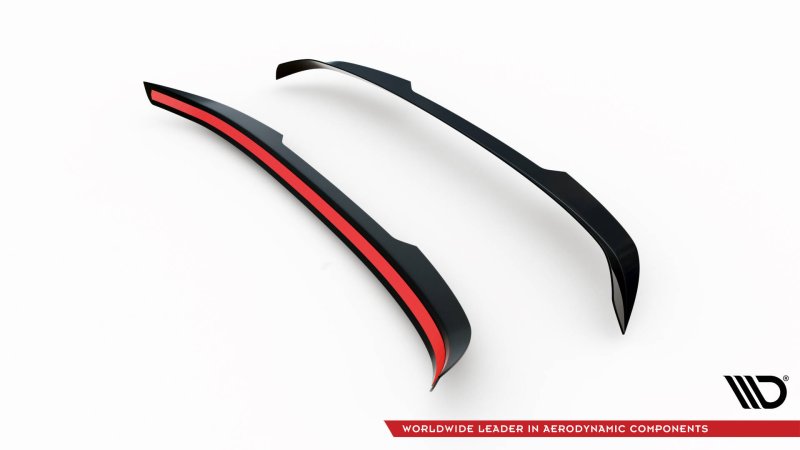 Maxton Spoiler CAP Abrisskante Peugeot 207 Sport schwarz Hochglanz PE-207-SPORT-CAP1-G