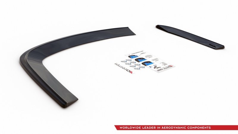 Maxton Heck Ansatz Flaps Diffusor für VOLKSWAGEN JETTA MK6 SEDAN vor Facelift schwarz Hochglanz VW-JE-6-RSD1-G