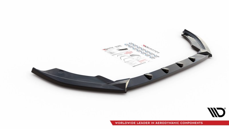 Maxton Front Ansatz V.1 für Seat Ibiza FR/ Standard Mk5 schwarz Hochglanz SE-IB-5-FD1-G