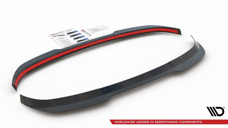 Maxton Spoiler CAP für BMW 1er F40 M-Paket schwarz Hochglanz BM-1-40-MPACK-CAP1-G
