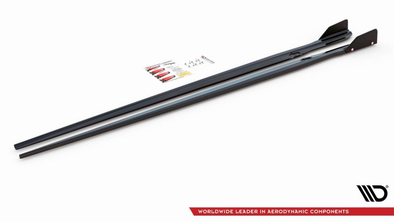 Maxton Seitenschweller Ansatz + Flaps  V.1 BMW M8 Gran Coupe F93 / 8 Gran Coupe M-Paket G16 BM-M8-G16-GC-SD1G+S