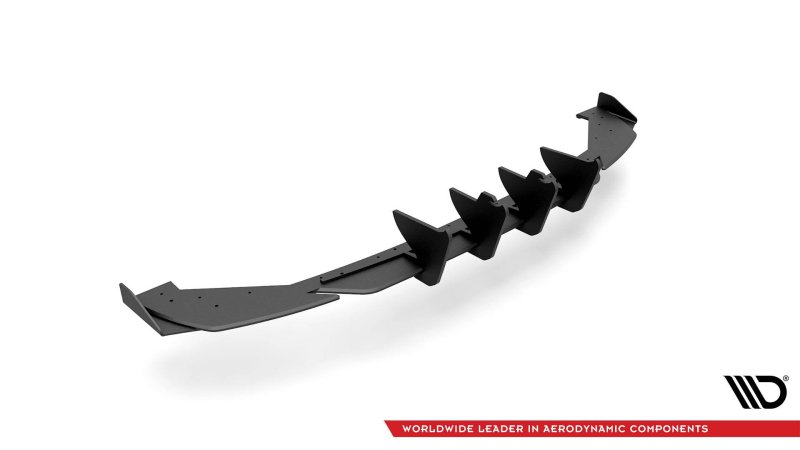 Maxton Racing Diffusor Heck Ansatz +Flaps für Seat Leon FR Hatchback Mk4 schwarz Hochglanz SELE4FRCNC-RS1B+RSF1-G