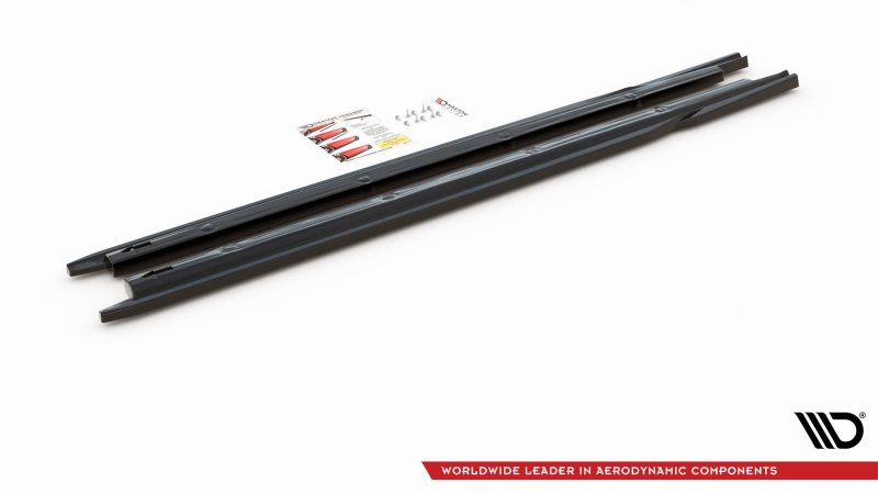 Maxton Seitenschweller Ansatz für V.2 für Seat Ibiza FR/ Standard Mk5 schwarz Hochglanz SE-IB-5-SD2-G