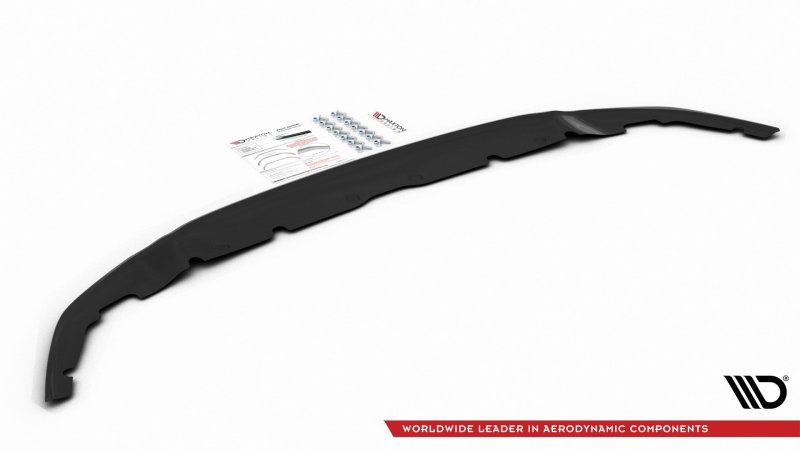 Maxton Front Ansatz V.4 für BMW 1er F40 M-Paket/ M135i  schwarz Hochglanz BM-1-40-MPACK-FD4-G