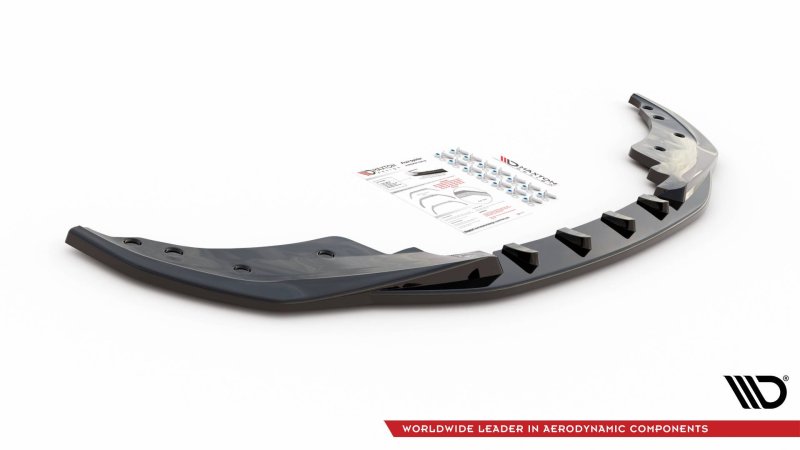 Maxton Front Ansatz V.1 für BMW 4er M-Paket G22 schwarz Hochglanz BM-4-G22-MPACK-FD1-G