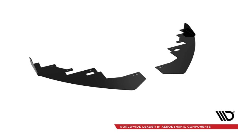 Maxton Front Flaps Audi S5 / A5 S-Line 8T schwarz Hochglanz AUS51CNC-FSF1-G