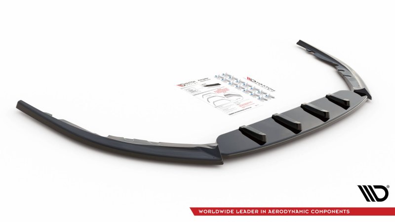 Maxton Front Ansatz V.1 für Toyota Avensis Mk3 Facelift schwarz Hochglanz TO-AV-3F2-FD1-G