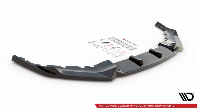Maxton Front Ansatz V.1 für BMW 5er G30 Facelift M-Paket schwarz Hochglanz BM-5-G30F-MPACK-FD1-G