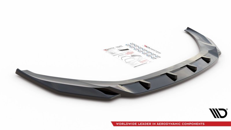 Maxton Front Ansatz V.1 für Audi A7 C8 schwarz Hochglanz AU-A7-C8-FD1-G