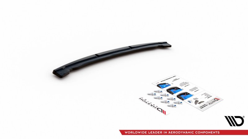 Maxton Mittlerer Diffusor Heck Ansatz für BMW 5er G30 Facelift M-Paket schwarz Hochglanz BM-5-G30F-MPACK-RD1-G