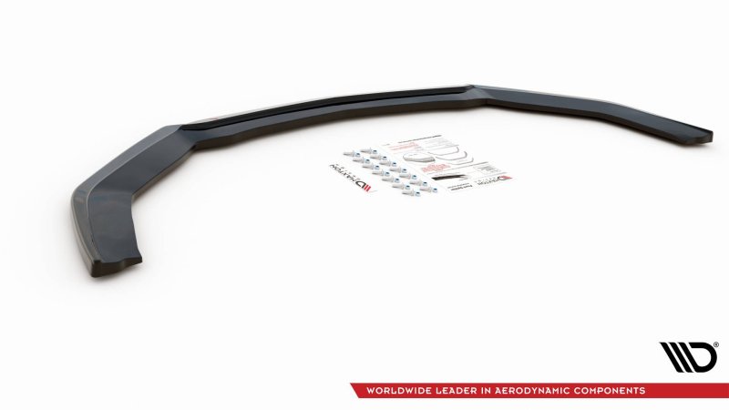 Maxton Front Ansatz für Ford Mustang Mk. 6 Facelift schwarz Hochglanz FO-MU-6F-FD1-G