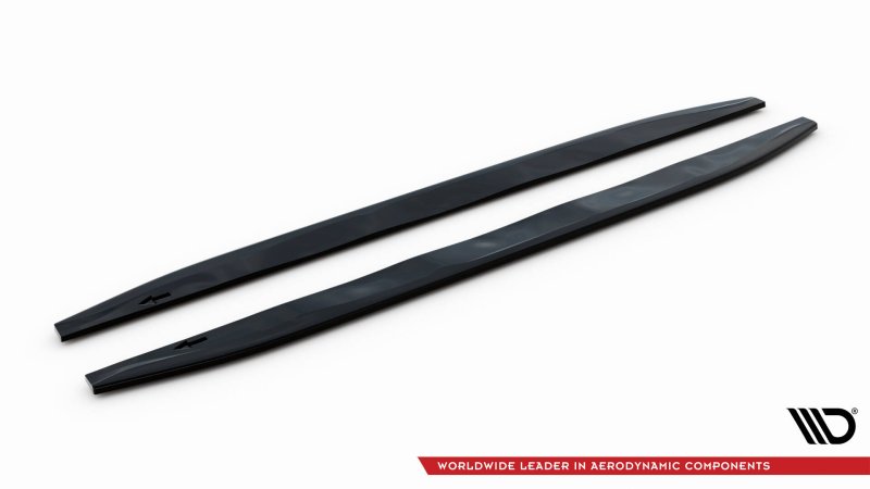 Maxton Seitenschweller Ansatz Mercedes-AMG / AMG-Line GLE SUV W167 / W167 Facelift schwarz Hochglanz ME-GLE-X167-AMGLINE-SD1-G