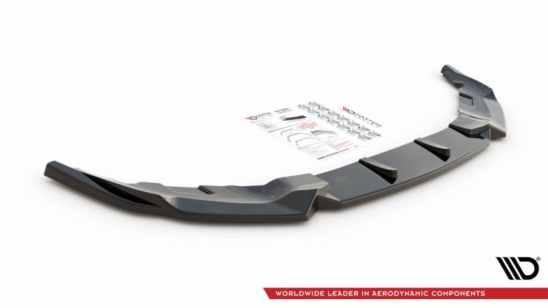 Maxton Front Ansatz für BMW 6er GT M-Paket G32 Facelift schwarz Hochglanz BM-6-32-GT-MPACK-FD1-G