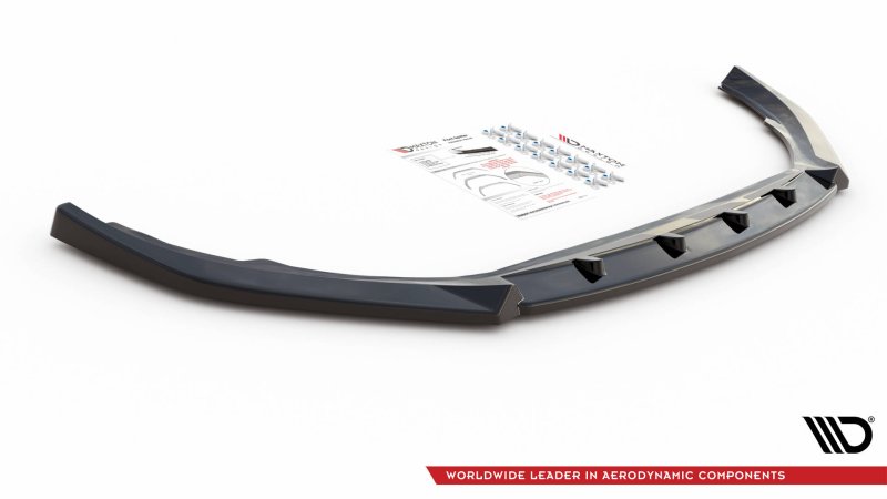 Maxton Front Ansatz V.2 für Volvo V90 Mk2 schwarz Hochglanz VO-V90-2-FD2-G