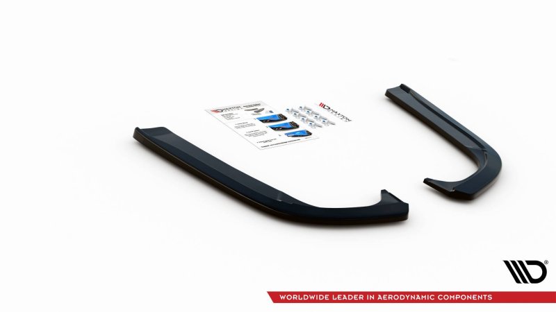 Maxton Heck Ansatz Flaps Diffusor für Skoda Octavia Mk3 Facelift schwarz Hochglanz SK-OC-3F-RSD1-G