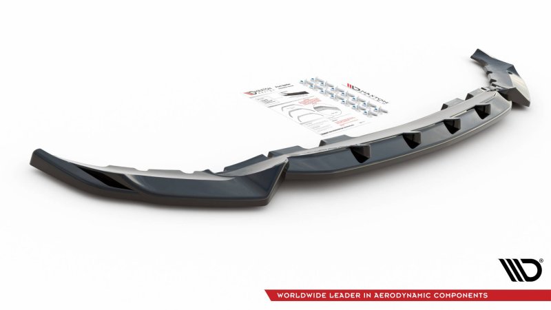 Maxton Front Ansatz V.2 für BMW X7 M G07 schwarz Hochglanz BM-X7-07-M-FD2-G
