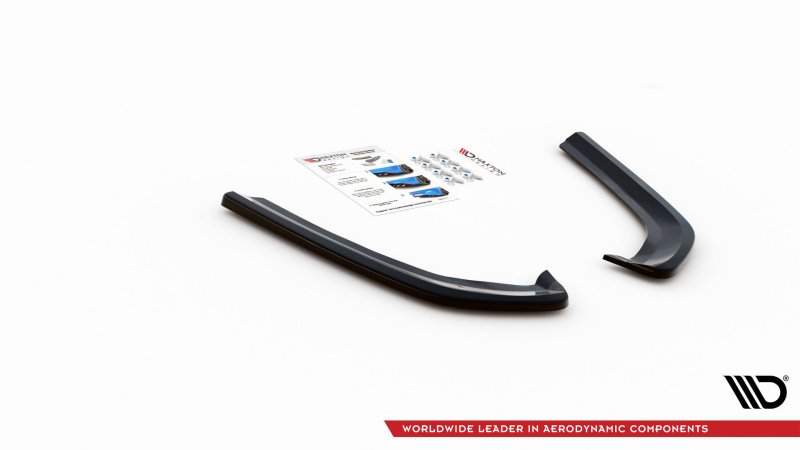 Maxton Heck Ansatz Flaps Diffusor für Ford Mondeo Mk5 schwarz Hochglanz FO-MO-5-RSD1-G