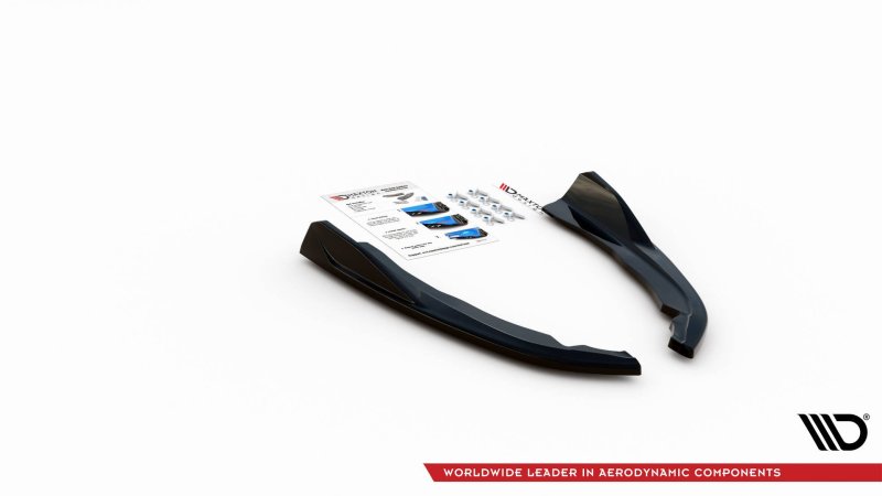 Maxton Heck Ansatz Flaps Diffusor V.2 für BMW 4er M-Paket G22 schwarz Hochglanz BM-4-G22-MPACK-RSD2-G