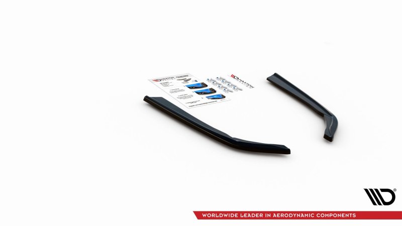 Maxton Heck Ansatz Flaps Diffusor V.2 für BMW 3er G20 / G21 M-Paket schwarz Hochglanz BM-3-20-MPACK-RSD2-G