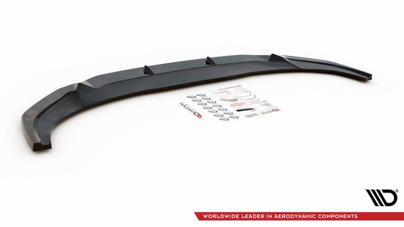 Maxton Front Ansatz V.1 für Audi Q3 Sportback S-Line schwarz Hochglanz AU-Q3-2-SLINE-SB-FD1-G