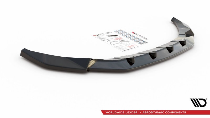 Maxton Front Ansatz V.2 für Volkswagen T-Roc Mk1 schwarz Hochglanz VW-T-ROC-1-FD2-G