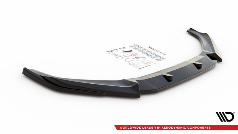 Maxton Front Ansatz V.3 für Audi S4 / A4 S-Line B9 schwarz Hochglanz AU-A4-B9-SLINE-FD3-G