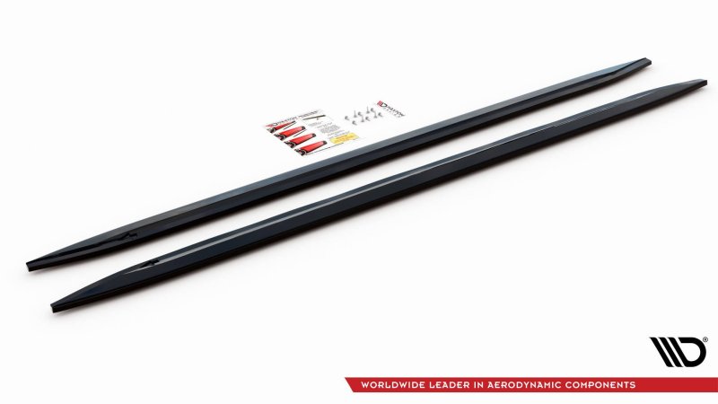 Maxton Seitenschweller Ansatz für V.2 für BMW M4 G82 schwarz Hochglanz BM-4-G82-M-SD2-G