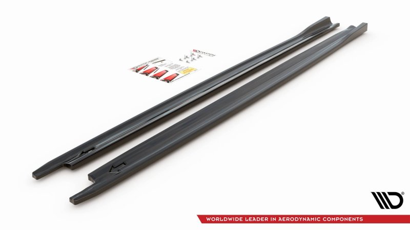 Maxton Seitenschweller Ansatz für V.3 für Skoda Octavia RS Mk4 schwarz Hochglanz SK-OC-4-RS-SD2-G