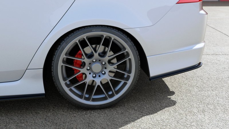 Preview: Maxton Heck Ansatz Flaps Diffusor für HONDA ACCORD VII TYPE-S schwarz Hochglanz HO-AC-7-TYPE-S-RSD1-G