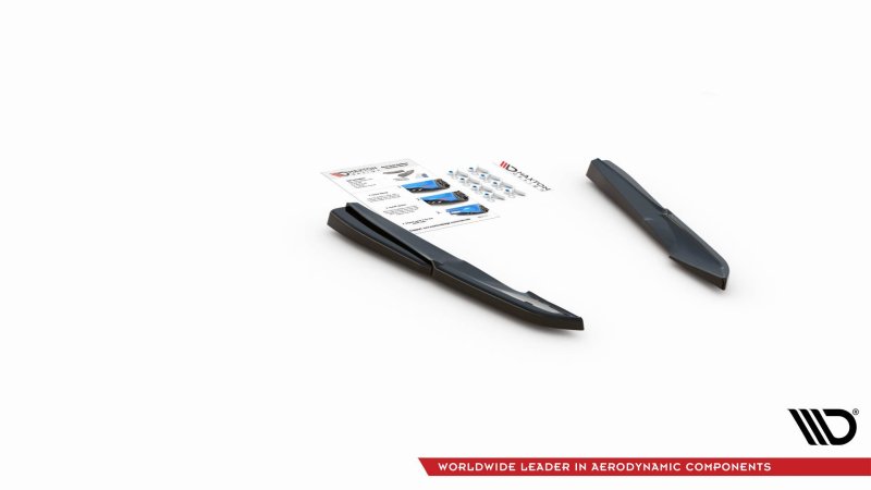 Maxton Heck Ansatz Flaps Diffusor für Audi S5 Sportback F5 Facelift schwarz Hochglanz AU-S5-2F-SB-RSD1-G