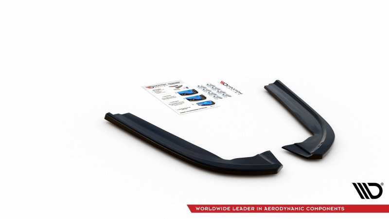 Maxton Heck Ansatz Flaps Diffusor V.1 für Ford Mondeo ST-Line Mk5 Facelift schwarz Hochglanz FO-MO-5F-STLINE-RSD1-G