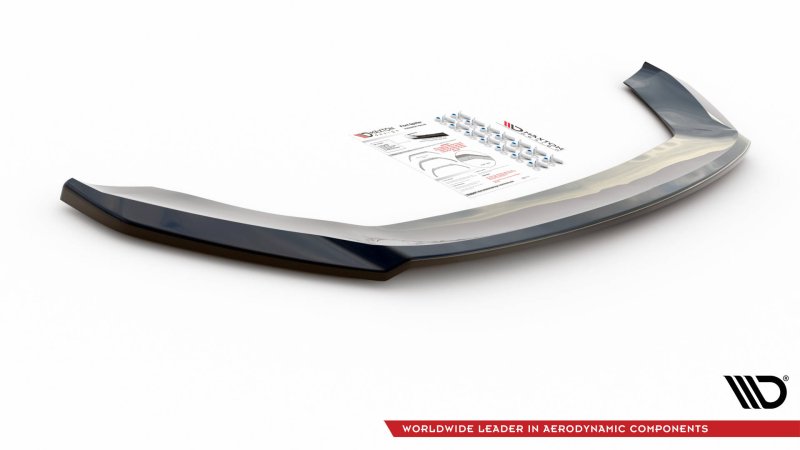 Preview: Maxton Front Ansatz V.2 für Seat Leon FR / Cupra Mk3 schwarz Hochglanz SE-LE-3-FR-ST-FD2-G