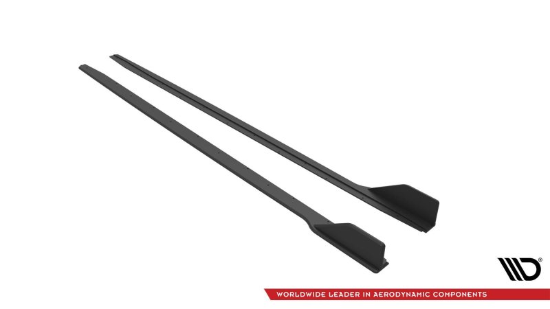 Maxton Street Pro Seitenschweller Ansatz für V.2 für Ford Mustang GT Mk6 Facelift FOMU6FGTCNC-SD2BRB