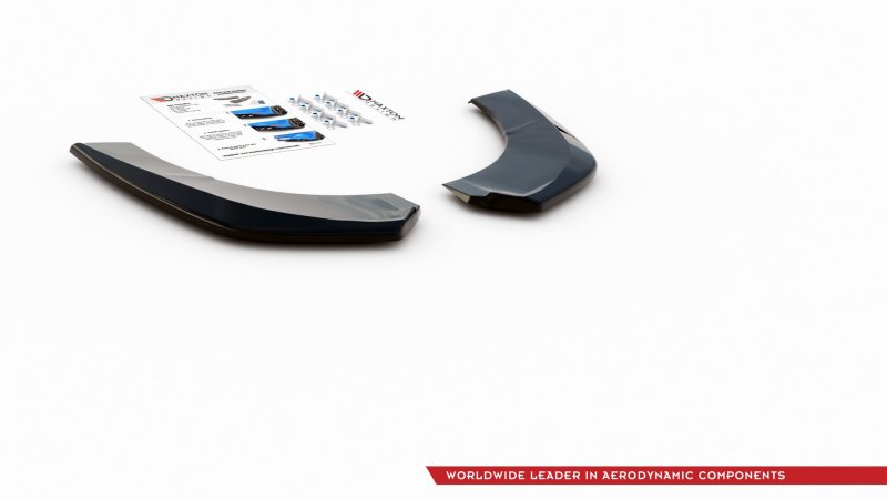 Maxton Heck Ansatz Flaps Diffusor für Skoda Kodiaq Mk1 Sportline (Version mit Schmutzfängern) schwarz Hochglanz SK-KO-1-SL-RSD1-G