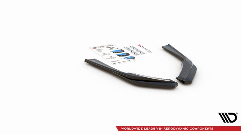 Maxton Heck Ansatz Flaps Diffusor für Infiniti Q60 S Mk2 schwarz Hochglanz IN-Q60S-2-RSD1-G