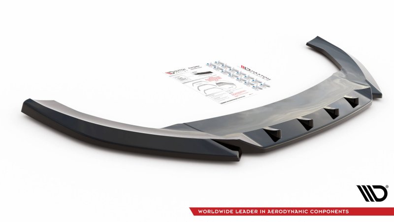 Maxton Front Ansatz V.3 für Cupra Leon schwarz Hochglanz CU-LE-1-FD3-G