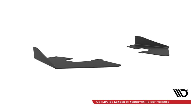 Maxton Hintere Seiten Flaps Audi S3 Limousine 8V schwarz Hochglanz AUS33SCNC-RSF1-G