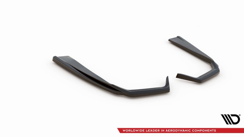 Maxton Heck Ansatz Flaps Diffusor für Mercedes-AMG C 43 Limousine W205 Facelift schwarz Hochglanz ME-C-205-AMG-RSD2-G