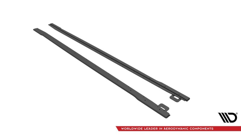 Maxton Street Pro Seitenschweller Ansatz für V.1 für Ford Mustang GT Mk6 Facelift FOMU6FGTCNC-SD1BRB