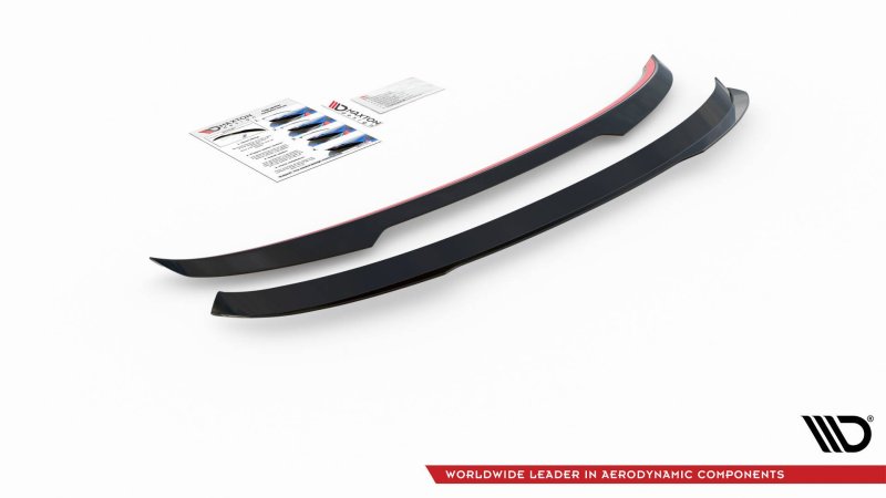 Maxton Spoiler CAP für Seat Leon FR ST Mk4 schwarz Hochglanz SE-LE-4-FR-ST-CAP1-G