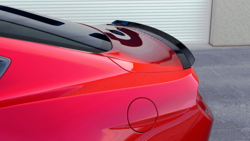 Maxton Spoiler CAP für Ford Mustang / Mustang GT Mk6 schwarz Hochglanz FO-MU-6-GT-CAP1-G