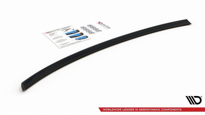 Maxton Mittlerer Diffusor Heck Ansatz für Audi A4 B8 Avant schwarz Hochglanz AU-A4-B8-AV-RD1-G