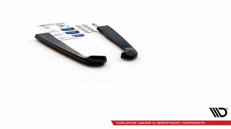 Maxton Heck Ansatz Flaps Diffusor für Ford Mustang Mk. 6 Facelift schwarz Hochglanz FO-MU-6F-RSD1-G