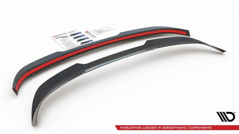 Maxton Spoiler CAP für BMW 1er F40 M-Paket schwarz Hochglanz BM-1-40-MPACK-CAP1-G