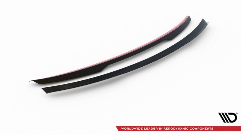 Maxton Spoiler CAP für Mercedes-Benz E Limousine AMG-Line W213 Facelift schwarz Hochglanz ME-E-213F-AMGLINE-CAP1-G