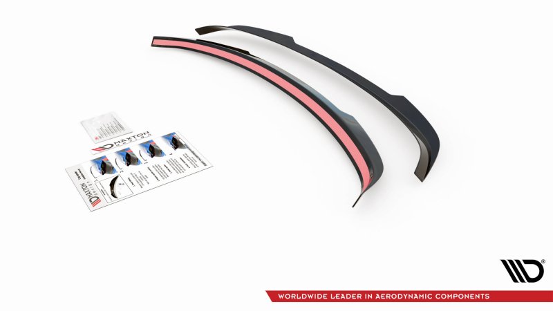 Maxton Spoiler CAP für Toyota Avensis Mk3 Facelift Wagon schwarz Hochglanz TO-AV-3F2-K-CAP1-G